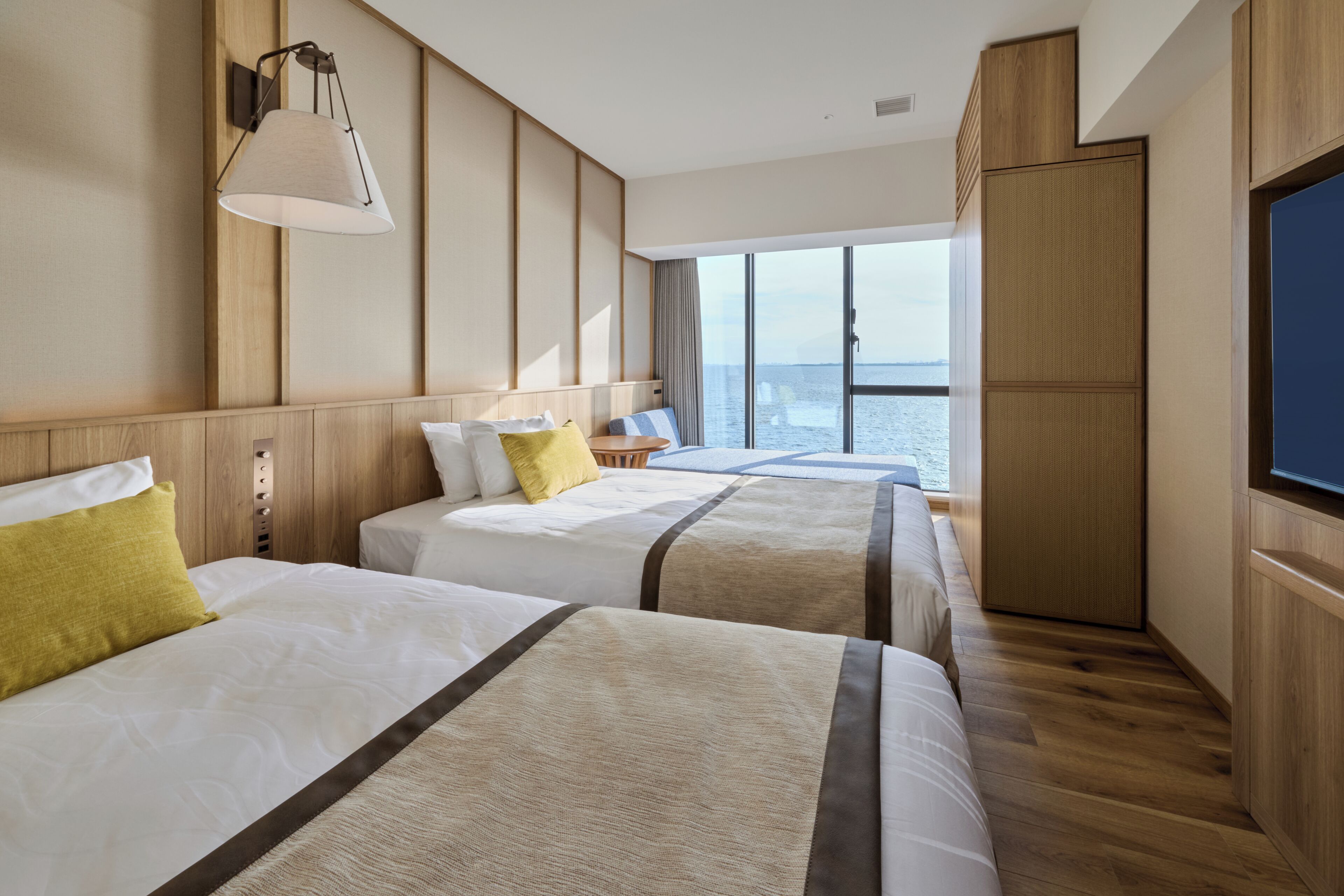 Habitació amb dos llits individuals superior, no fumadors (Ocean Front) | Caixa forta a l'habitació, wifi gratuïta i roba de llit 