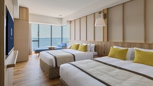 Habitación Deluxe, no fumadores, en esquina (Ocean Front, Park Side, High Floor) | Caja fuerte, wifi gratis, ropa de cama