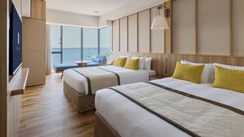 Habitación Deluxe, no fumadores, en esquina (Ocean Front, Park Side, High Floor) | Caja fuerte, wifi gratis, ropa de cama