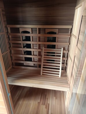 House, 3 Bedrooms, Patio | Sauna - Domek nr 3 "błękitne Wzgórze" (gmina Brzuze)