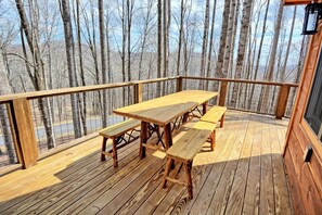 屋外ダイニングエリア