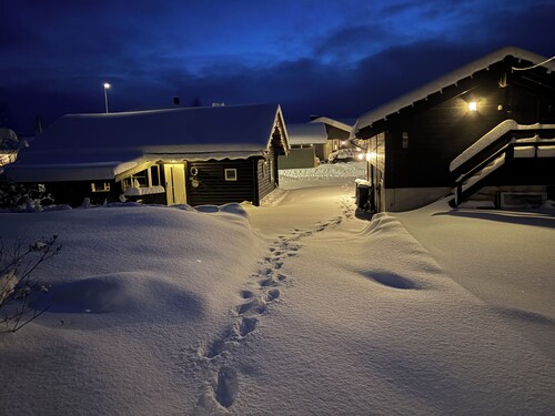 Log cabin near Sjusjøen and Lillehammer