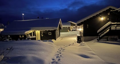 Log cabin near Sjusjøen and Lillehammer
