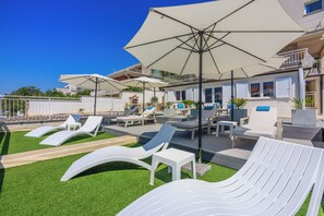 Terrace/patio - Stylish vacation apartment in Crikvenica with pool (Crikvenica)