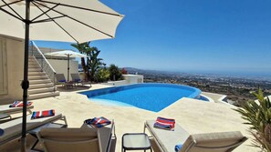 Pool - Breathtaking Villa, Panoramic Sea View, Infinity Pool, 3BDR (Tala)