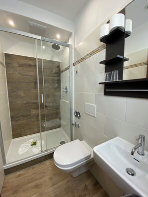 Bathroom - Comfort apartment with 1 bedroom with mountain view in Oberammergau (Oberammergau)