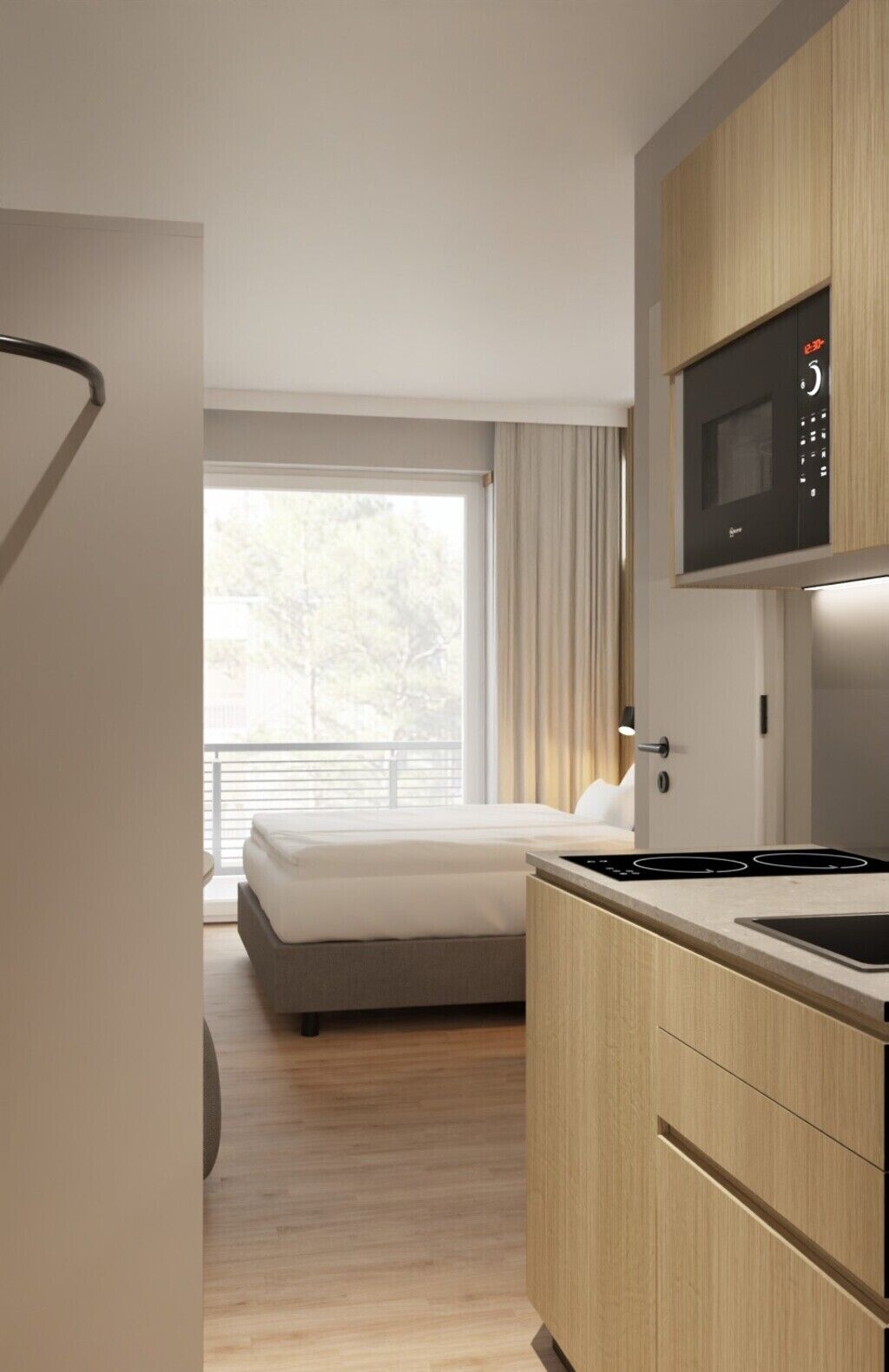 高級公寓, 花園景