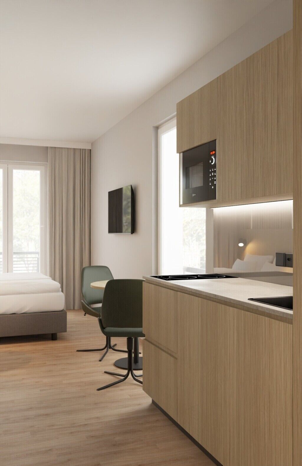 Standaard appartement, uitzicht op tuin | Interieur