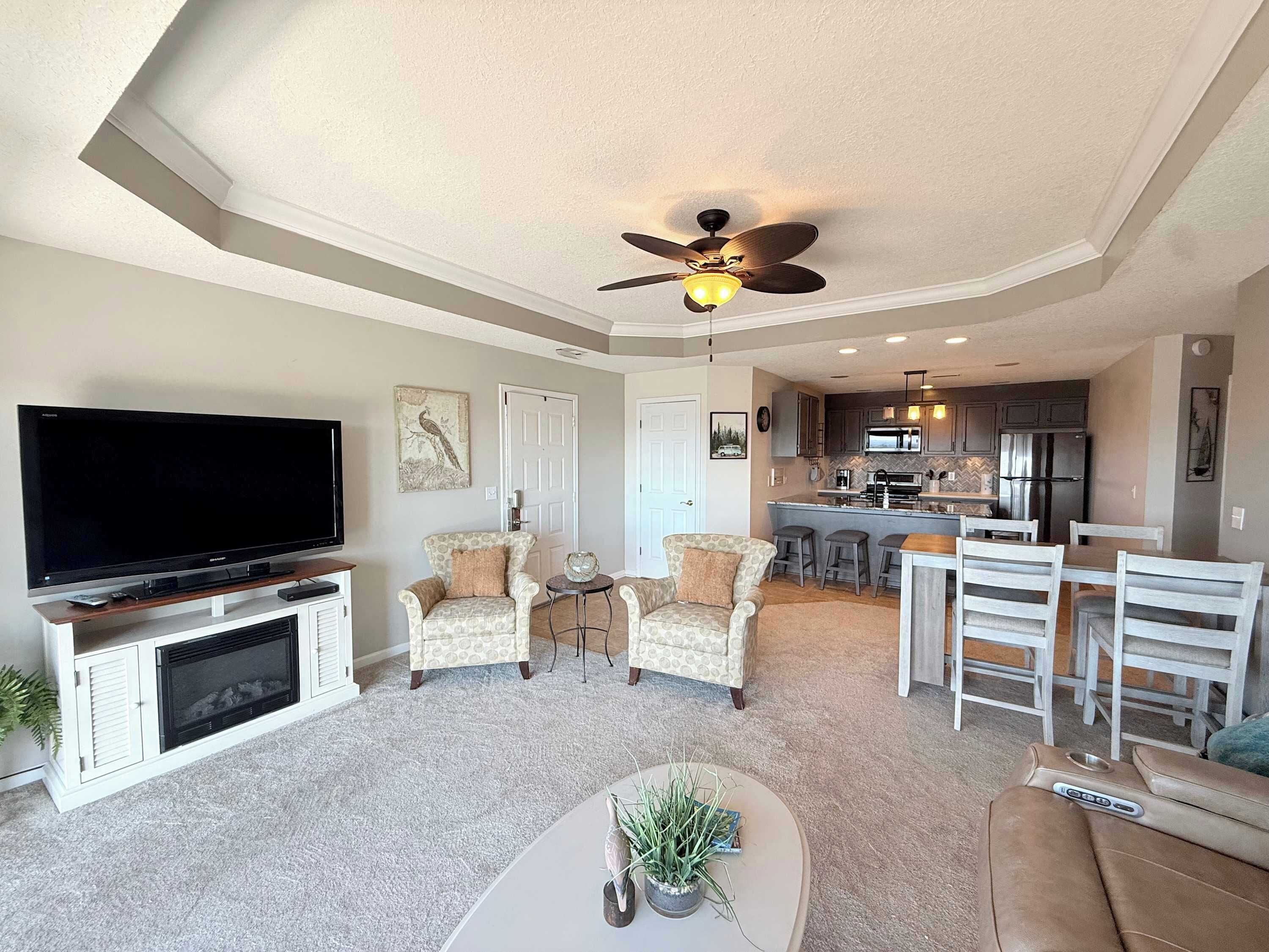 Appartement, meerdere bedden, patio (Sunset Ridge) | Woonruimte