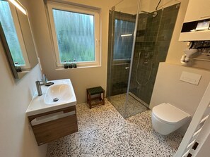 Shower, hair dryer - The Friesen Cottage in Friedrichstadt with garden and terrace (Friedrichstadt)