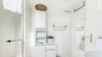 Een douche, een haardroger