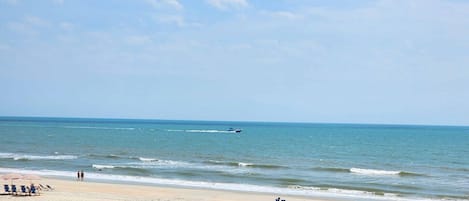 En la playa