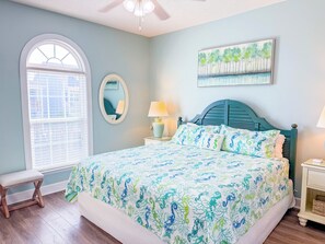 4 bedrooms, Internet, bed sheets - Pelican Manor Unit B: 4 Bdrm/4.5 Ba, with wrap-around balconies with marsh views, modern décor, updated appliances, ample parking, and just a 1-minute walk to the beach. (North Myrtle Beach)