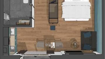 Comfort-Apartment, Balkon | Grundriss