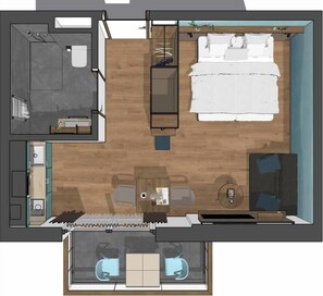 คอมฟอร์ทอพาร์ทเมนท์, ระเบียง | ผังชั้นอาคาร