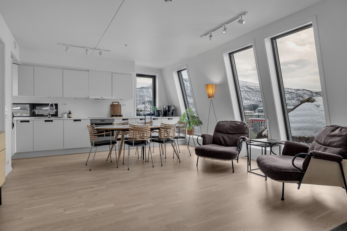 Kjøleskap, ovn, oppvaskmaskin og kaffetrakter/tekoker