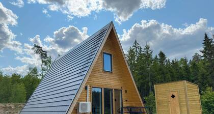 A Frame Cottage Surrounded by a Forest, Incl Sauna