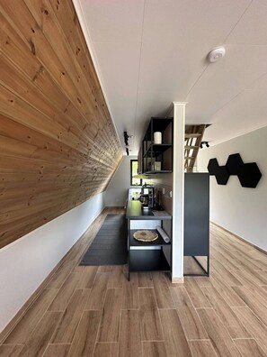 House, 2 Bedrooms, Balcony | Interior - A Frame Cottage Surrounded by a Forest (Kallinge)