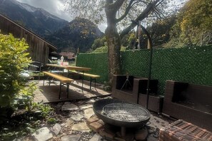 屋外ダイニングエリア