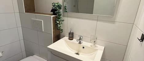 Hair dryer, soap
