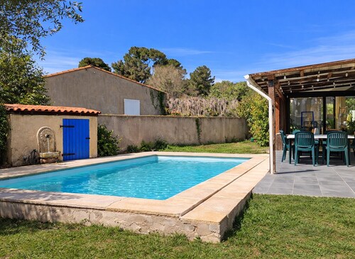 Private pool villa ☀️ not overlooked • Air conditioning - 3ch - Terrace / parking