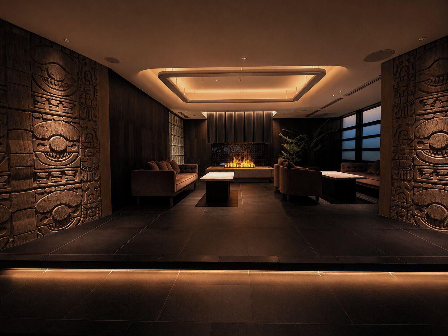 Sala de estar en el lobby