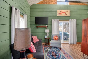 Cottage, 1 Bedroom | Living area | Smart TV, streaming services - Modern Arts District Loft With Boat Parking 1 Bedroom Cottage (Somerset)