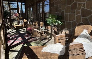 Cabin, 3 Bedrooms | Terrace/patio - Airport Runway 33 3 Bedroom Cabin (Pigeon Forge)