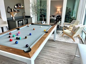 Games room - Spacious Beach Getaway w/ Ocean Views + Balconies - Walk to Everything (Carolina Beach)