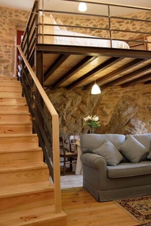 Comfort-Suite, Terrasse, Gartenblick