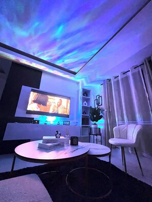 Condo, 1 Bedroom, Private Pool, Pool View | Living room - Welcome to Lucky7suites (Parañaque)