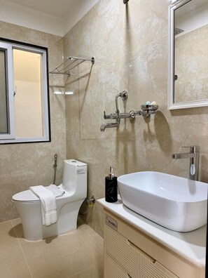 Hair dryer, soap