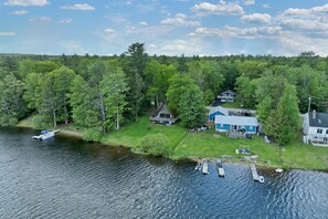 Exterior - Lake area Chalet w/ Deck, Firepit & Beach Access (Barnstead)