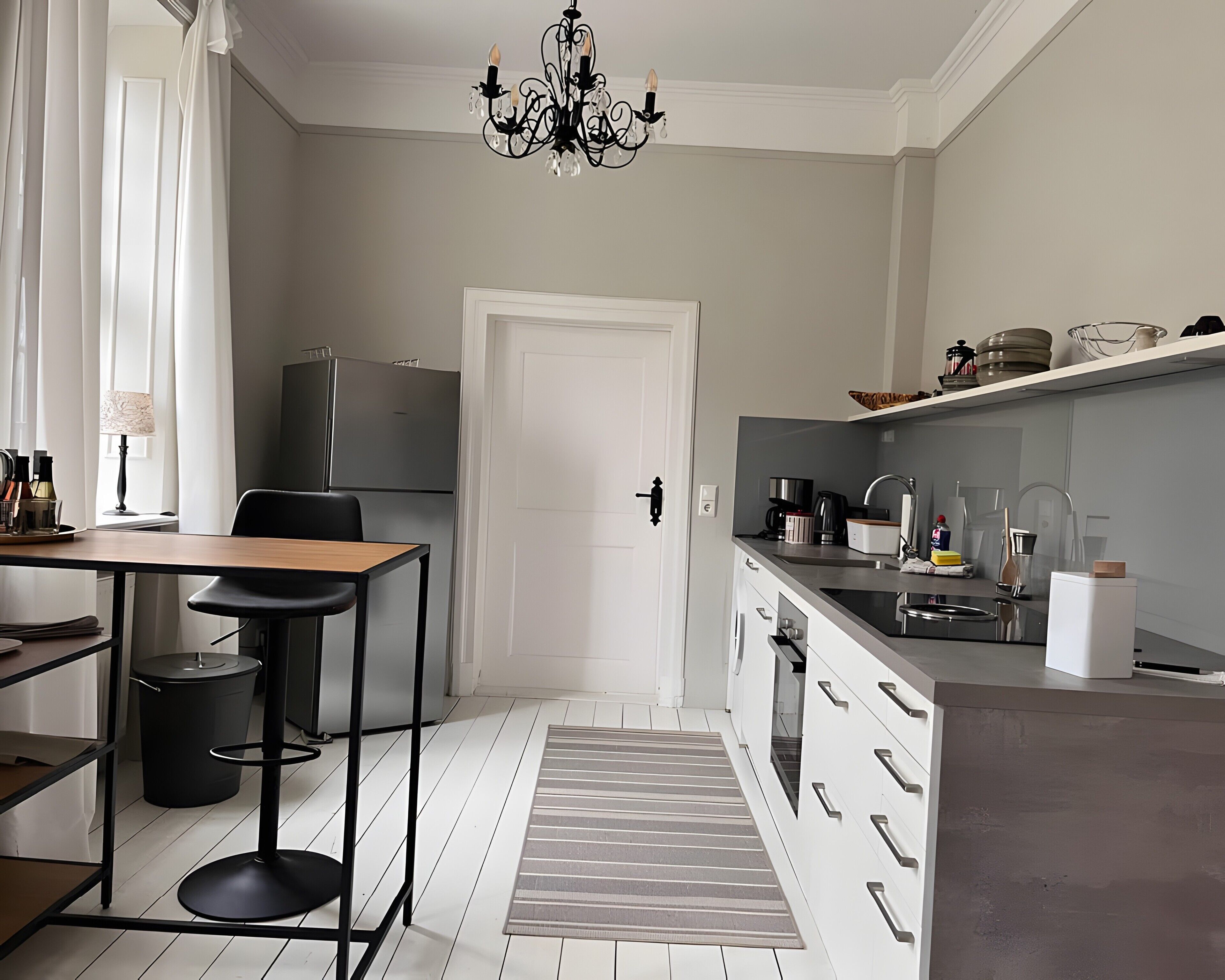 Kühlschrank, Ofen, Herdplatte, Geschirrspüler