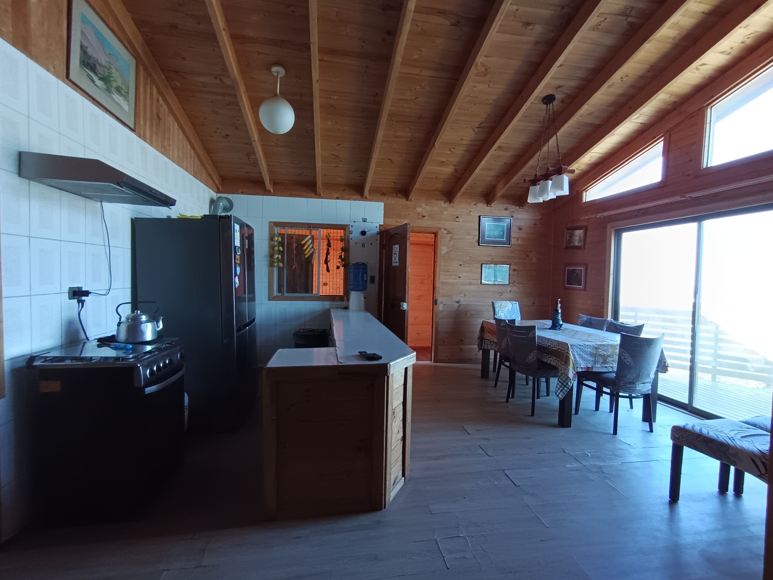 Familienapartment, Balkon, Buchtblick | Eigene Küche