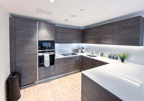 Fridge, oven, stovetop, dishwasher - Kings Cross Apt w/ Balconies | St Pancras & Camden (London)