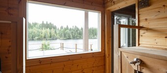 Lakefront Holiday Villa - Traditional Finnish sauna & outdoor jacuzzi
