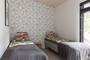 4 bedrooms, iron/ironing board, travel crib, WiFi