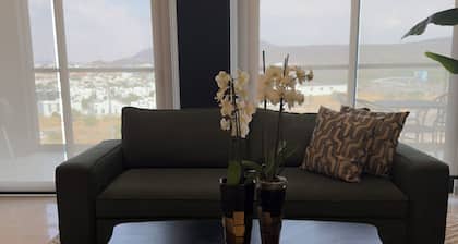 Cozy and modern apartment.