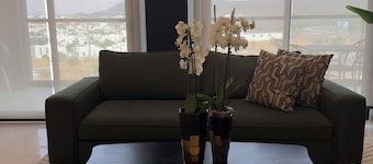 Cozy and modern apartment.