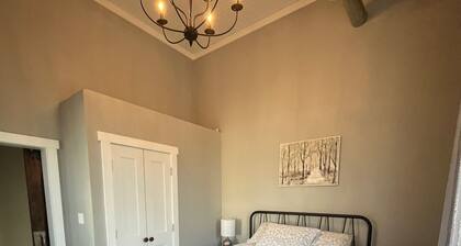 Unwind at De Jean Loft above Kickapoo Hardware in downtown La Farge!