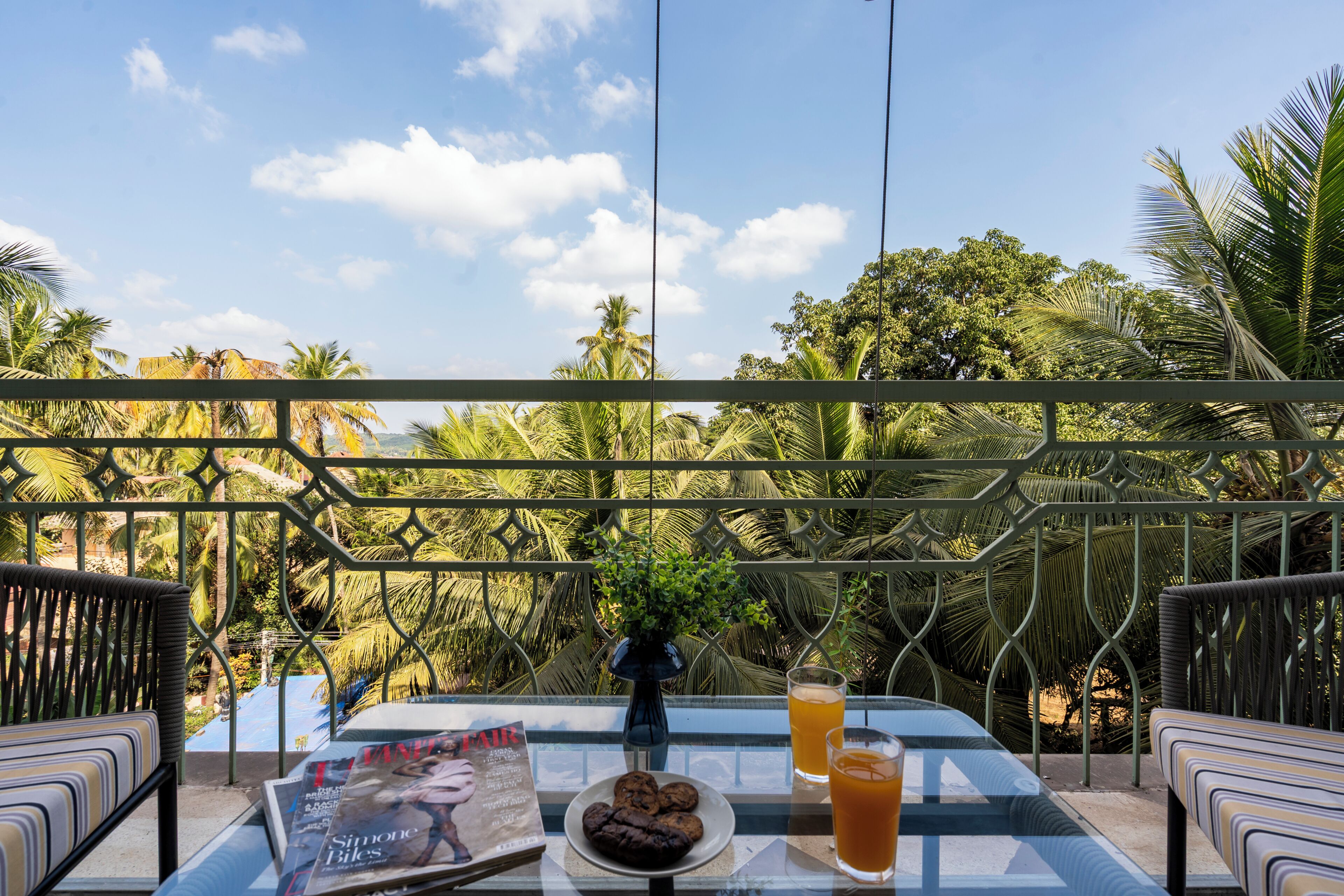 Blick vom Balkon