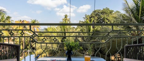 Blick vom Balkon