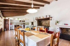 Dining - Villa 'Panada' with Private Pool, Wi-Fi, and Air Conditioning (Pollença)