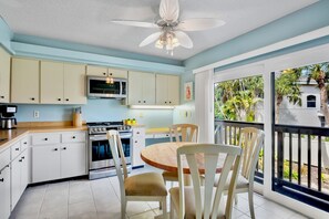 Fridge, coffee/tea maker, cookware/dishes/utensils - Our House at the Beach C-114 (Siesta Key)