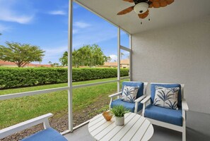 Terrace/patio - First-Floor 2 BR + Den | Bright End Unit Near Downtown Naples (Naples)