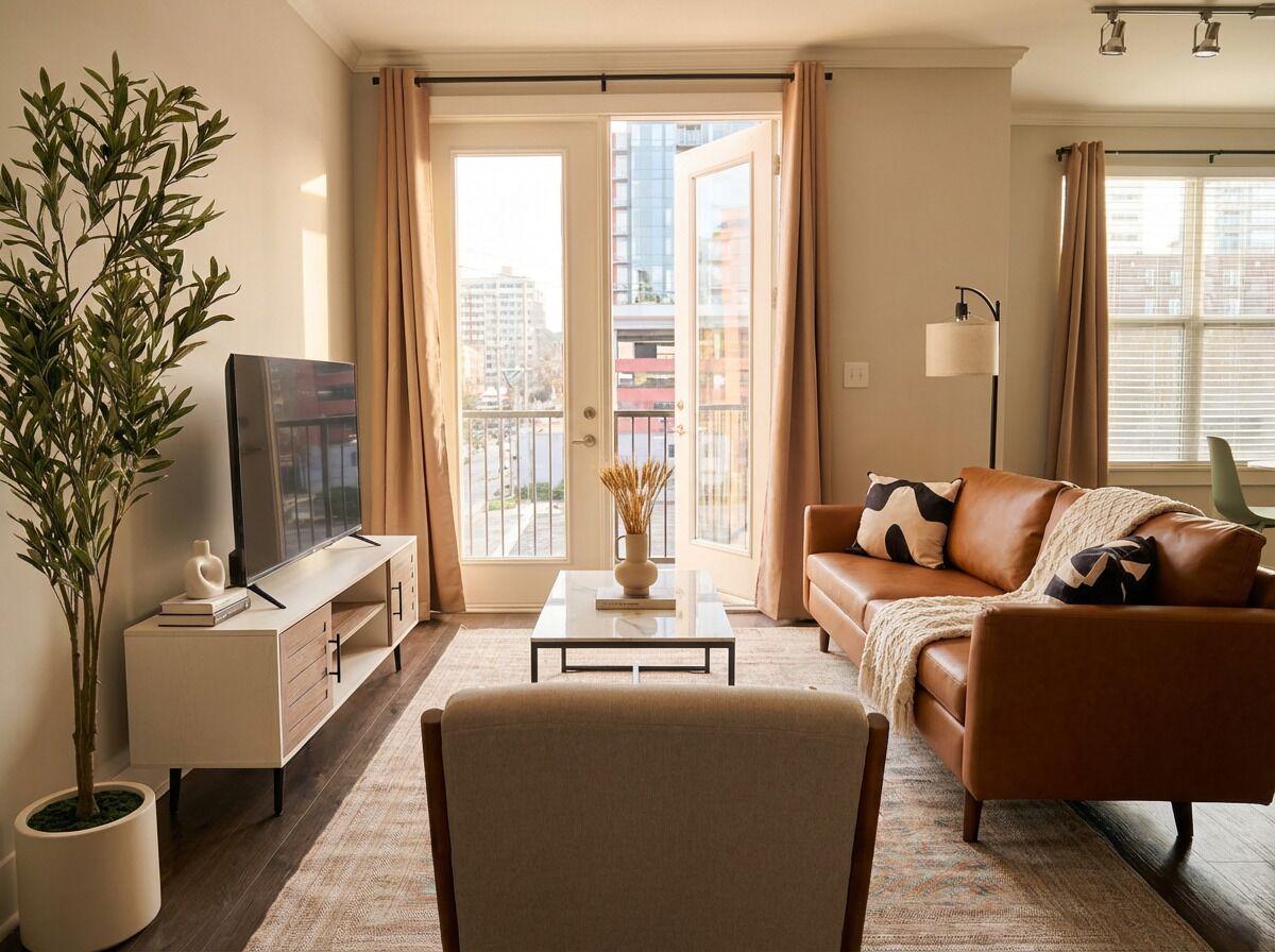 디럭스 아파트 | 거실 공간