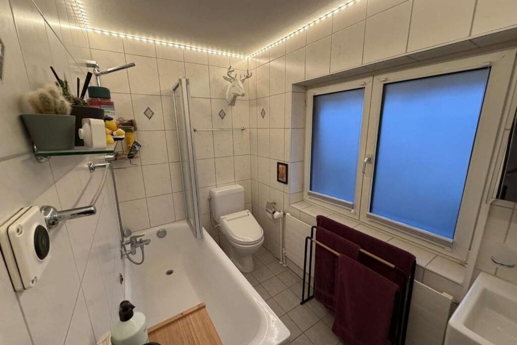 Asciugacapelli, bidet, asciugamani, carta igienica