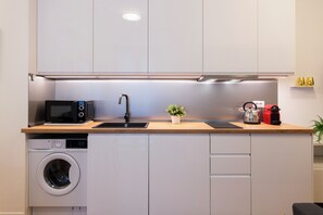 Comfort-lejlighed - balkon | Privat køkken