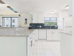 Private kitchen -  DUAL Ocean Views! Beachfront Gem • Pool, Hot Tub • Steps to Sand & Dining (Christiansted)